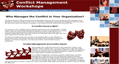 Desktop Screenshot of conflictmanagementworkshops.com