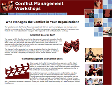 Tablet Screenshot of conflictmanagementworkshops.com